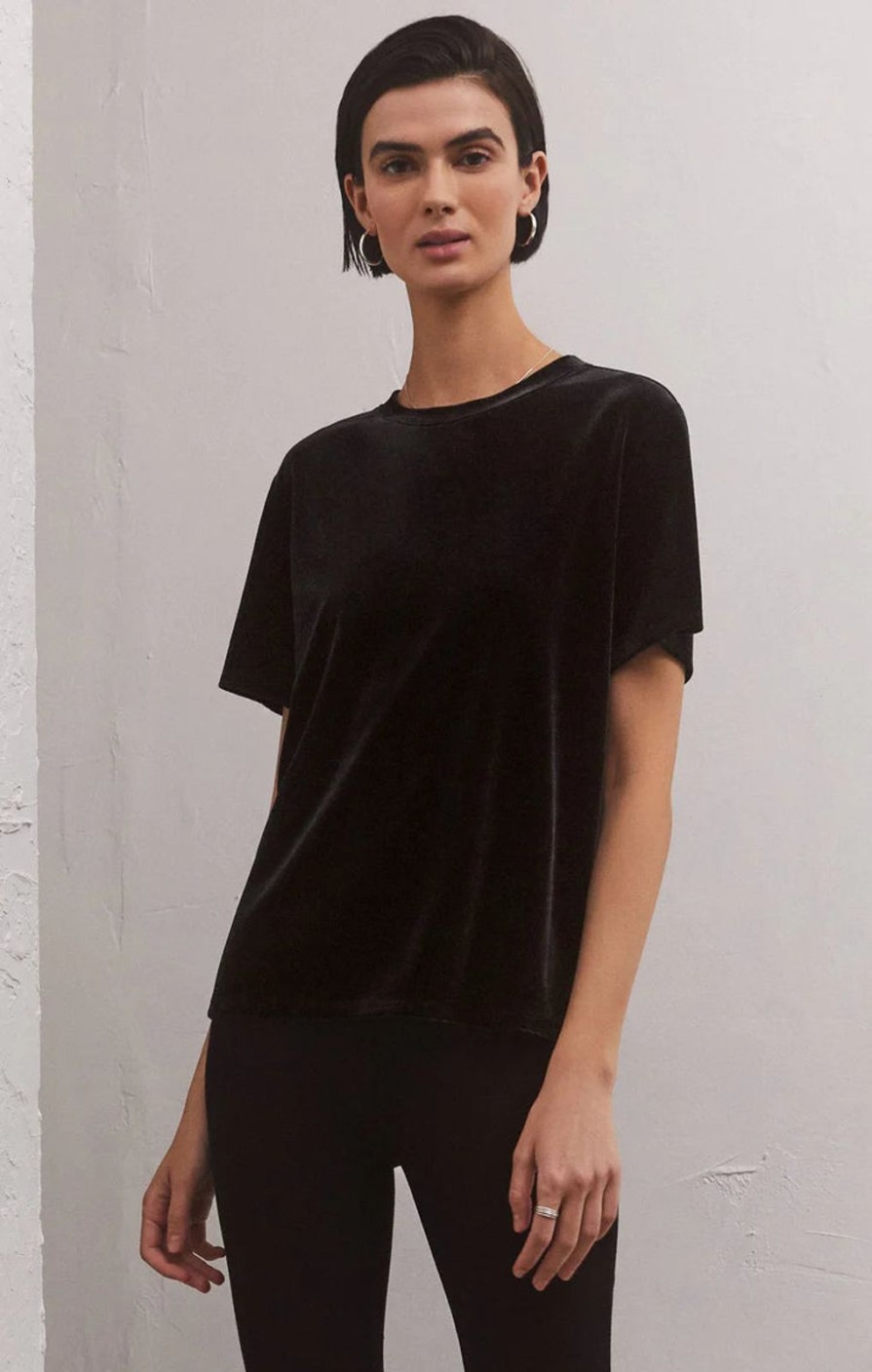 Women ZSupply Tops | Simone Velvet Top