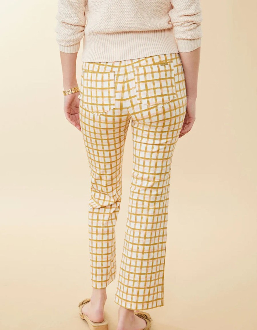 Women Spartina Bottoms | Maren Kick Flare Pant-Calm Waters Plaid