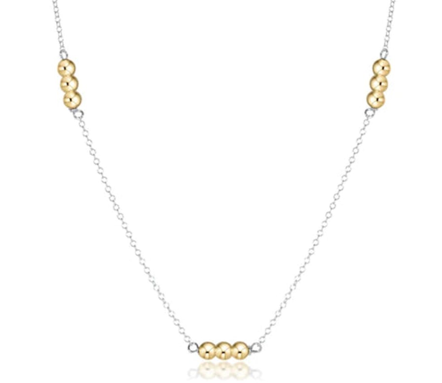 Women Enewton Necklaces | Choker Joy Simplicity Chain Sterling Mixed Metal-3Mm Gold