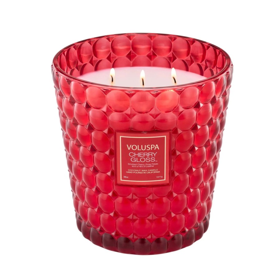 Home Voluspa Candles | Cherry Gloss 3 Wick Hearth Candle