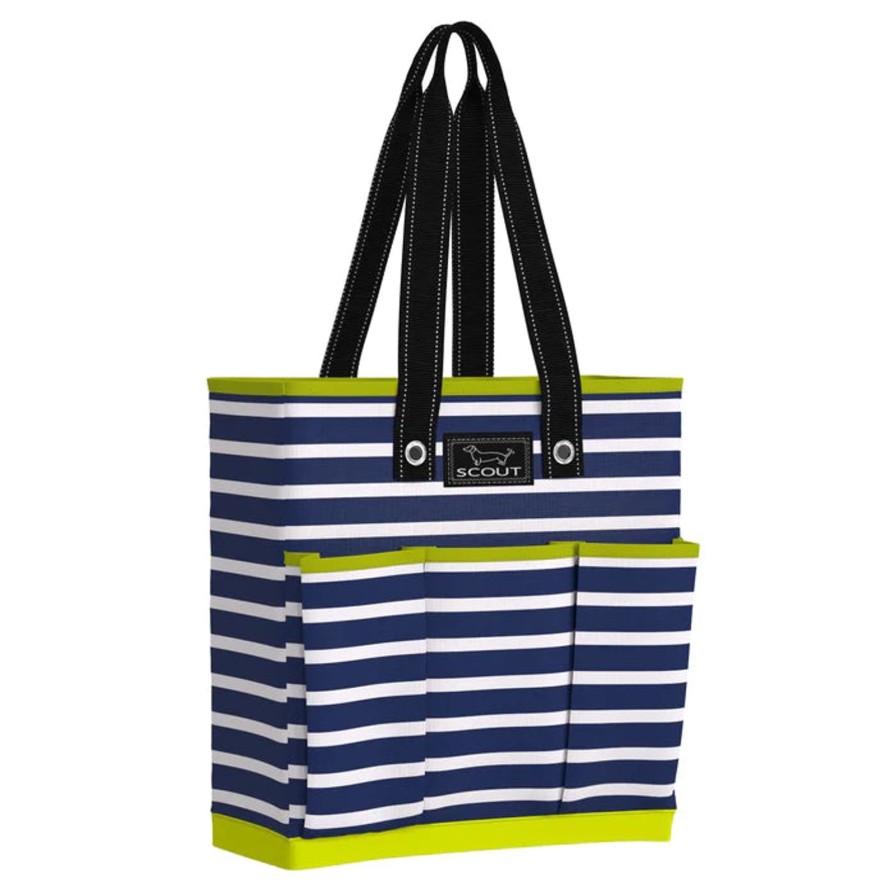 Women SCOUT Totes | Pickle Back Pickleball Bag-Pattern: Nantucket Navy