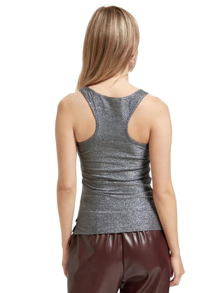 Women Scotch & Soda Tops | Glitter Tank