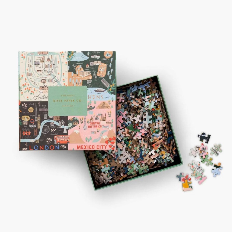 Art & Paper Rifle Paper Co. | Maps Jigsaw Puzzle