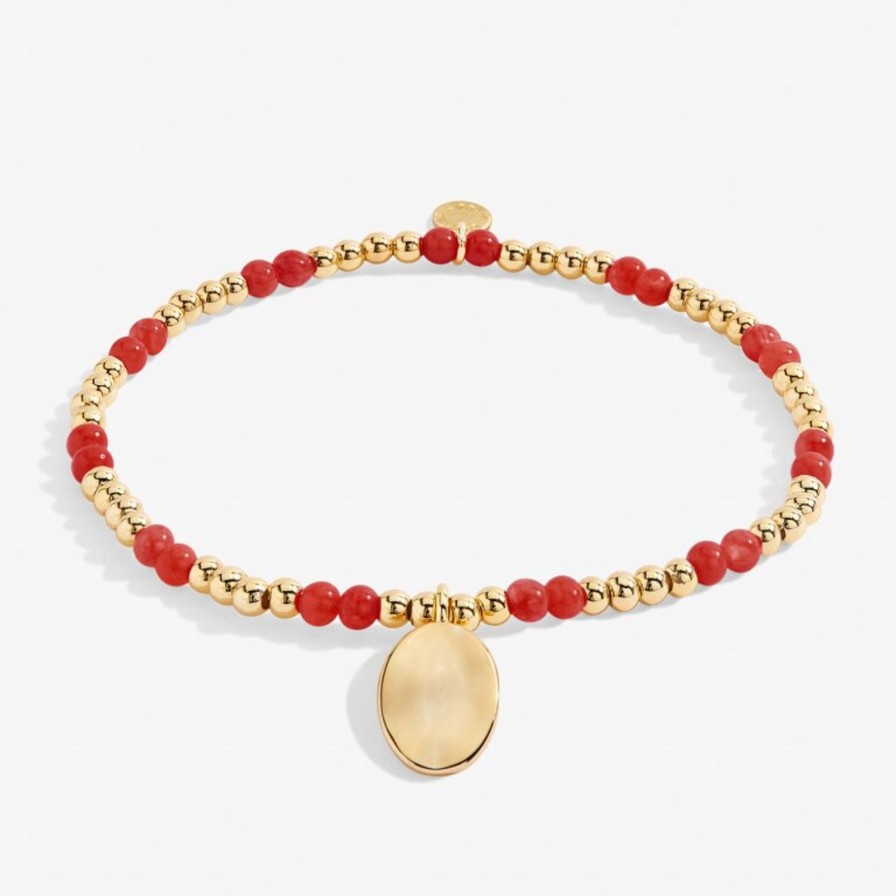 Women A Littles & Co. Bracelets | Birthstone A Little January Bracelet In Gold-Tone Plating-Garnet