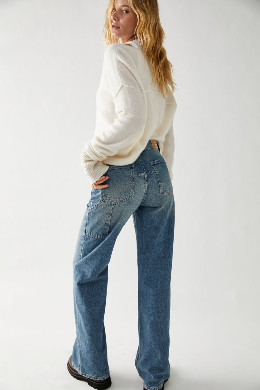 Women Free People Bottoms | Tinsley Baggy High Rise Jeans