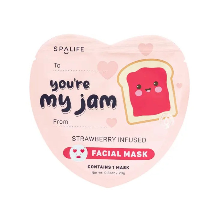 Bath & Beauty My Spa Life Masks | Valentines' You'Re My Jam Soothing Facial Mask Heart-Shaped