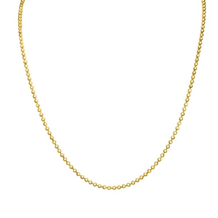 Women Lola Necklaces | Gold Ball 2Mm Chain 16"