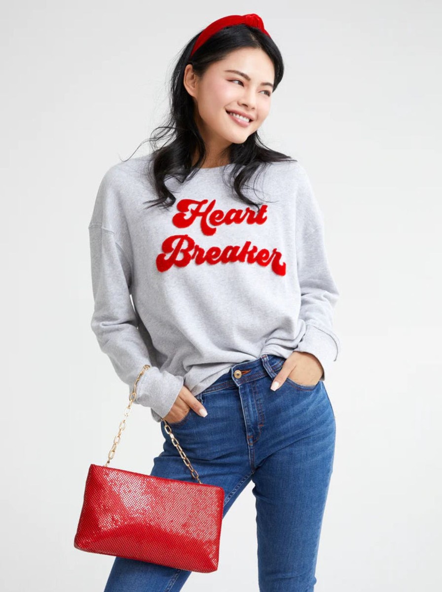 Women Shiraleah Tops | Heart Breaker Sweatshirt