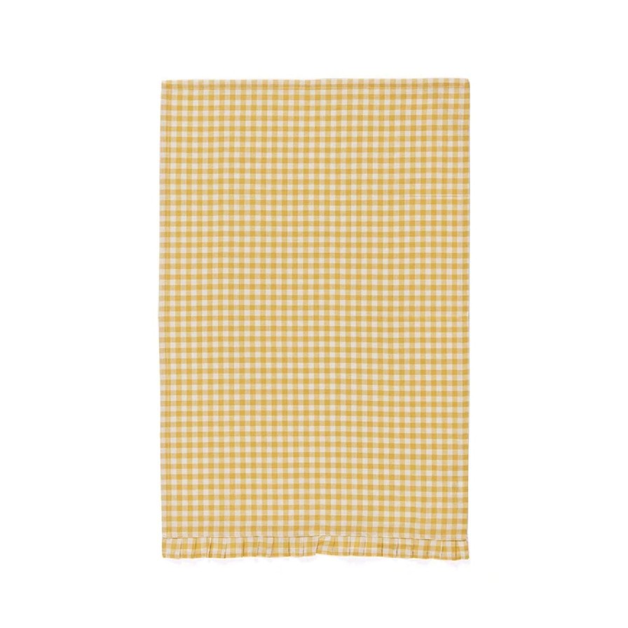 Home Shiraleah Linens | Gina Tea Towel-Yellow