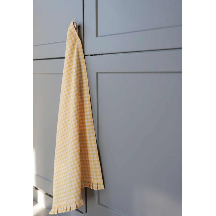 Home Shiraleah Linens | Gina Tea Towel-Yellow