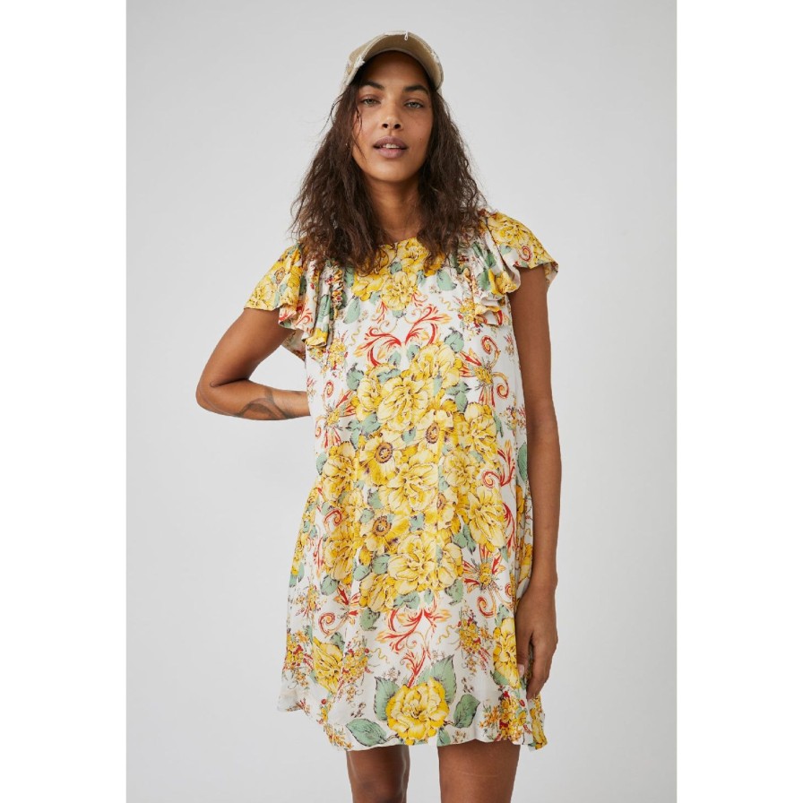 Women Free People Dresses | Yara Printed Mini-Tea Combo