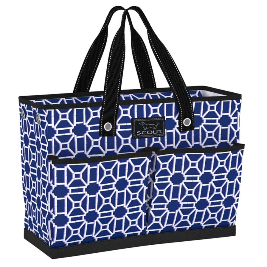 Women SCOUT Totes | The Bj Bag Pocket Tote-Pattern: Lattice Knight