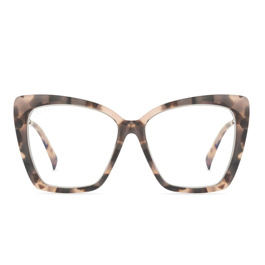 Women DIFF Eyewear Eyewear | Becky Iv Himalayan Tortoise Blue Light Glasses