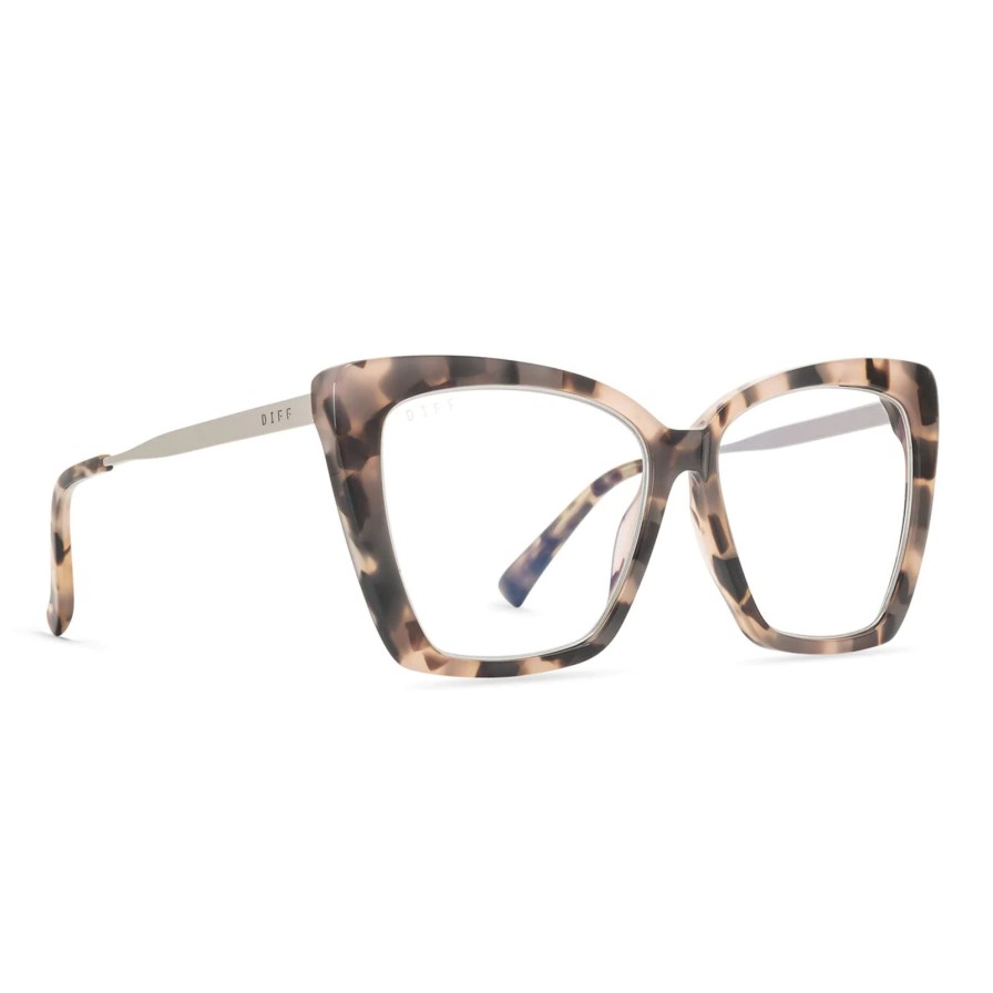 Women DIFF Eyewear Eyewear | Becky Iv Himalayan Tortoise Blue Light Glasses