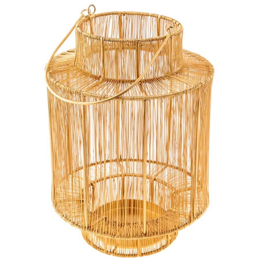 Home SYNPLE Decor | Gold Wire Lantern