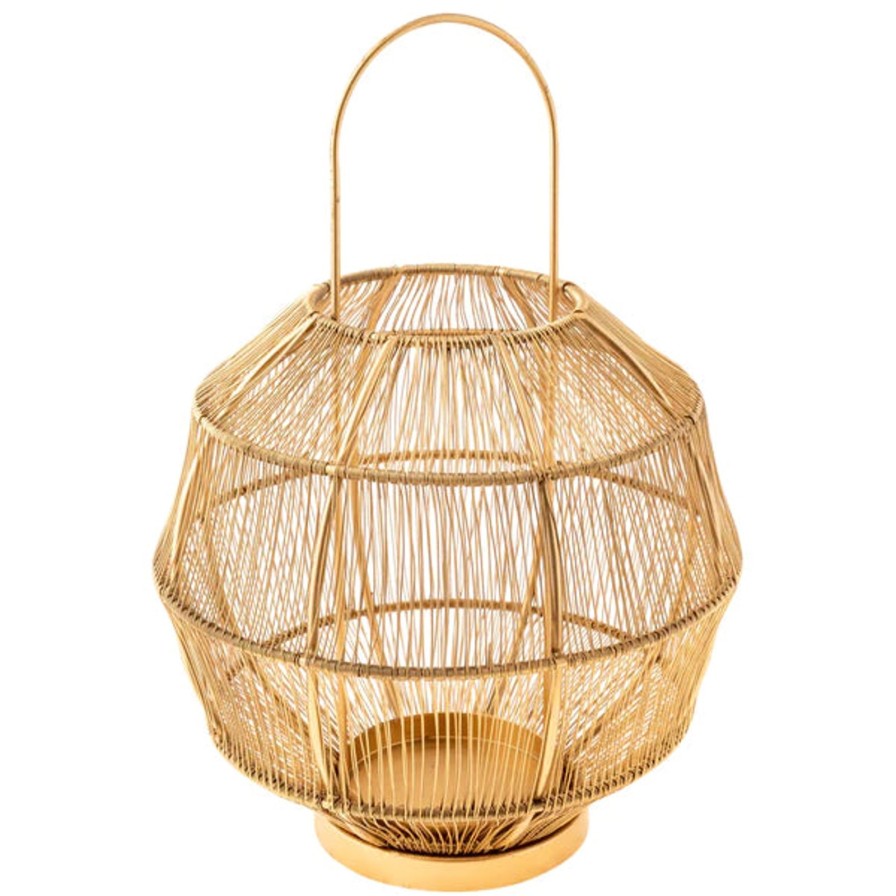 Home SYNPLE Decor | Gold Wire Lantern