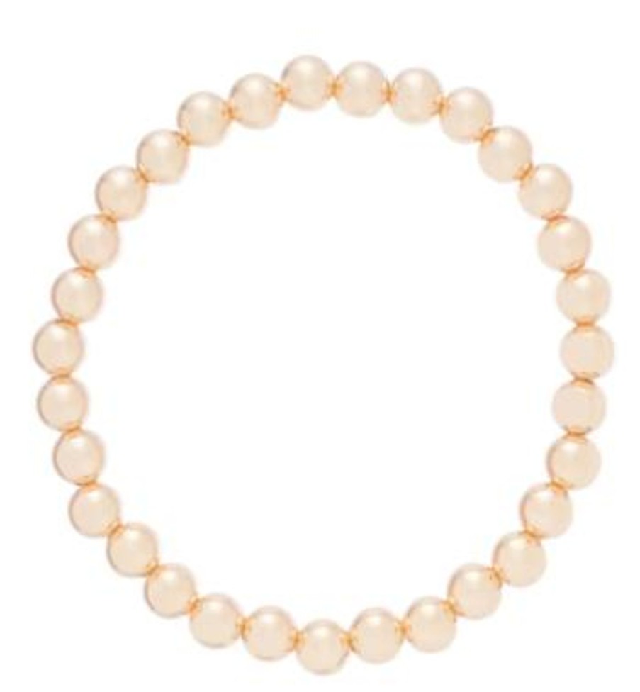 Women Enewton Bracelets | Classic Gold 5Mm Bead Bracelet