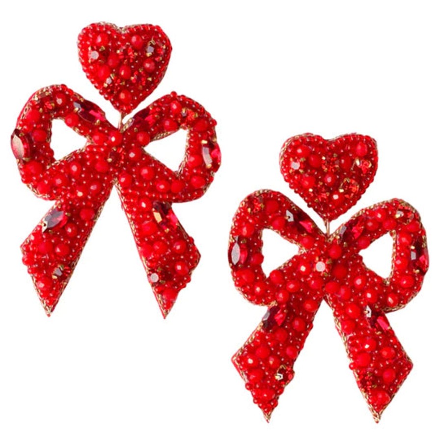 Women Gaby & Grace Earrings | Valentines Hayley Bow Earrings