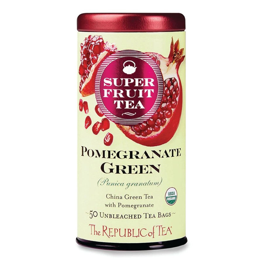 Home The Republic of Tea Tea | Organic Pomegranate Green Tea (50 Tea Bags)