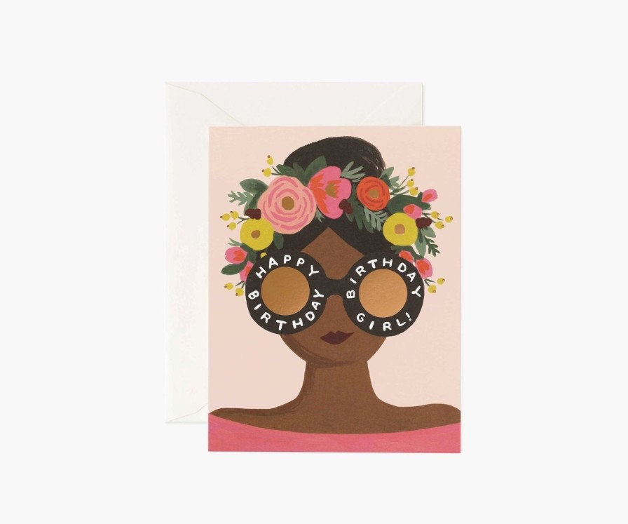 Seasonal Rifle Paper Co | Flower Crown Birthday Girl Card