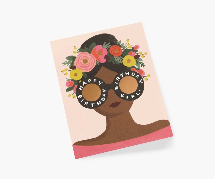 Seasonal Rifle Paper Co | Flower Crown Birthday Girl Card