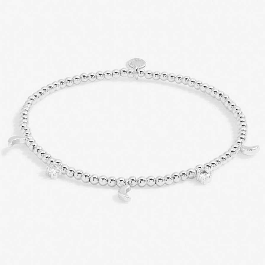 Women A Littles & Co. Bracelets | Stacks Of Style Moon Bracelet Set In Silver Plating