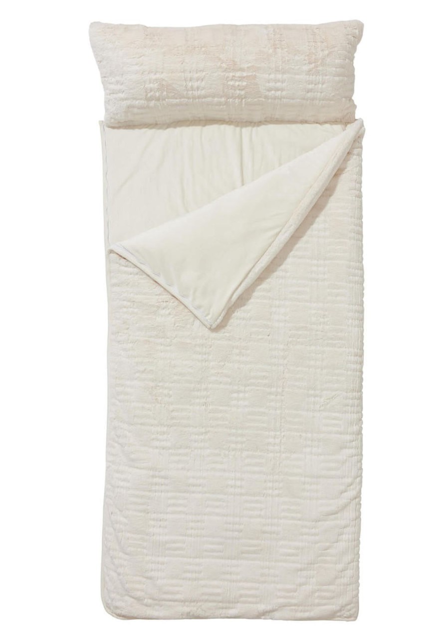 Home Fabulous Furs Throws | Ivory Sleeping Bag