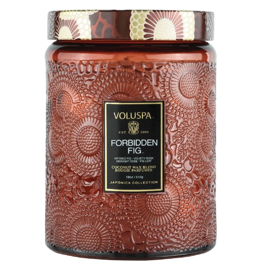 Home Voluspa Candles | Forbidden Fig Large Jar Candle