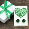 Women SYNPLE Earrings | Shamrock Earrings-Heart Shamrock Card-St Patrick'S Day