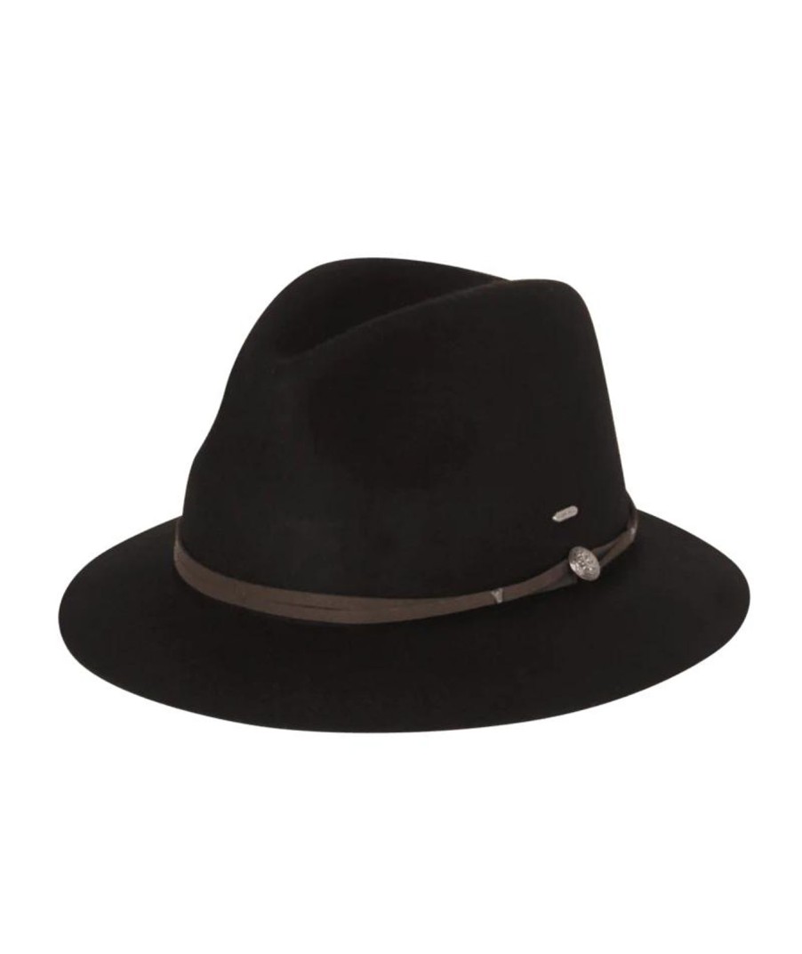 Women Kooringal Hats | Matilda Hat-Black