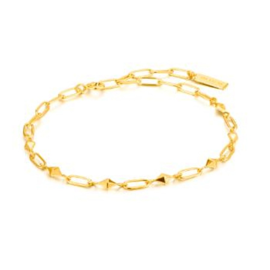 Women ANIA HAIE Bracelets | Heavy Spike Bracelet-Gold