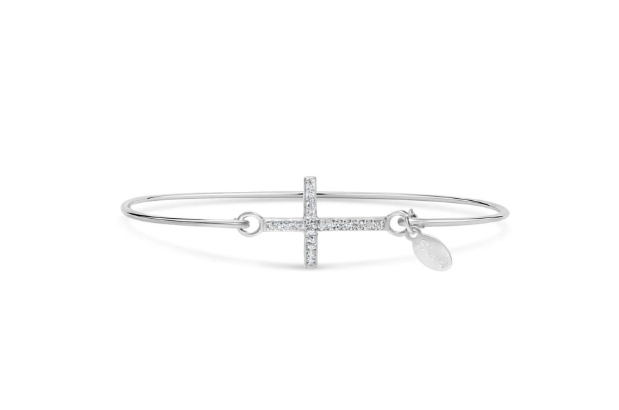 Women Stia Bracelets | Pave Icon Bracelet-Cross