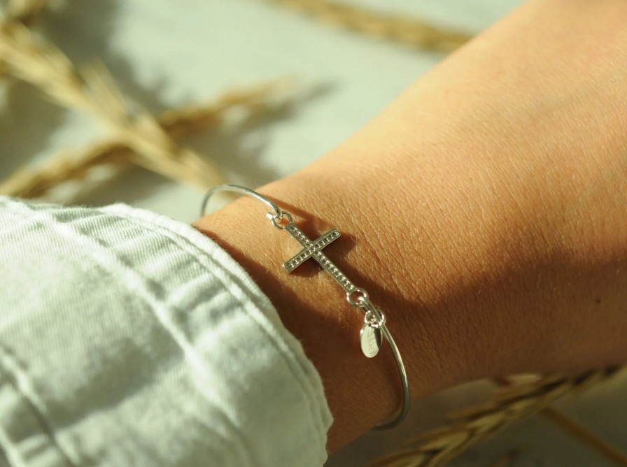 Women Stia Bracelets | Pave Icon Bracelet-Cross