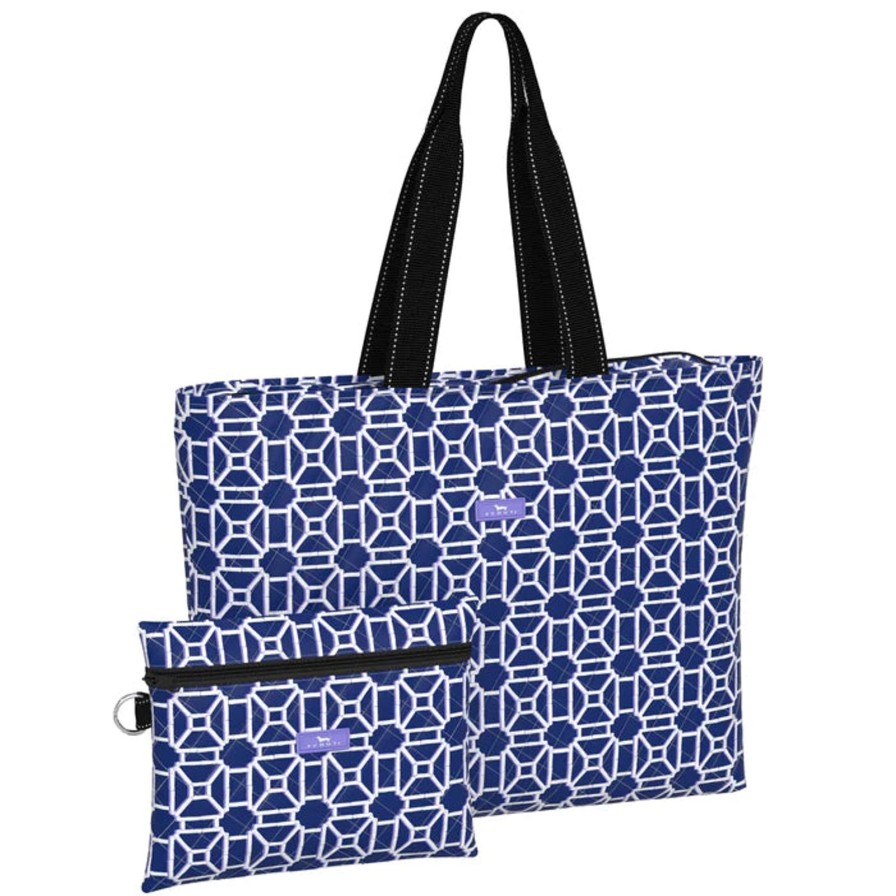 Women SCOUT Totes | Plus 1 Foldable Travel Bags-Pattern: Lattice Knight