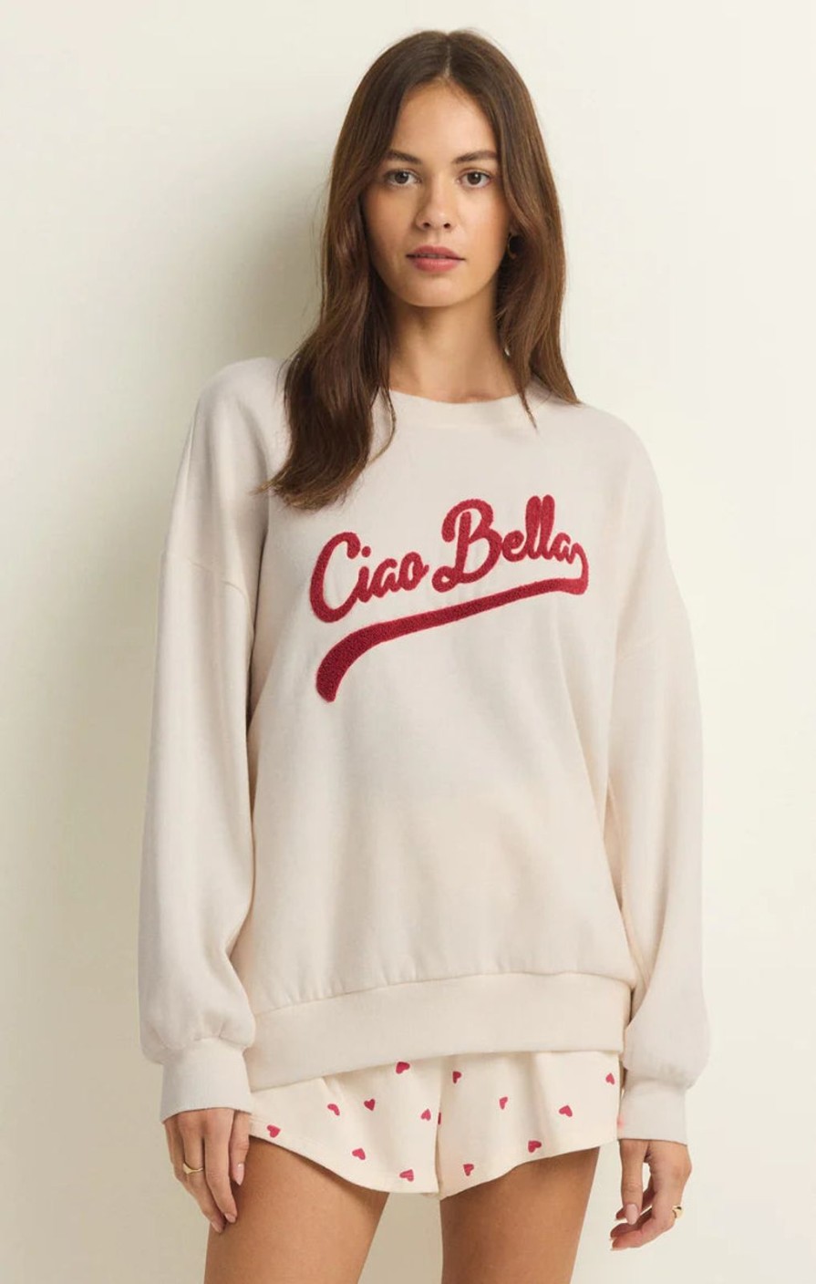 Women ZSupply Tops | Ciao Bella Sweatshirt