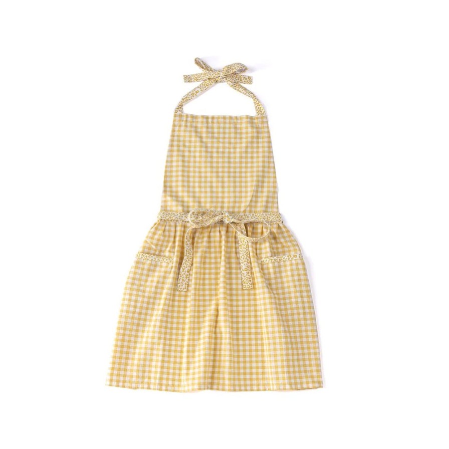 Home Shiraleah Linens | Gina Apron-Yellow