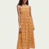 Women Scotch & Soda Dresses | Smocked Seersucker Beach Dress