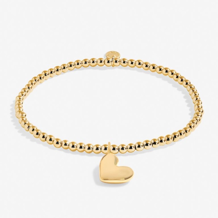 Women A Littles & Co. Bracelets | A Little 'Heart Of Gold' Bracelet In Gold-Tone Plating