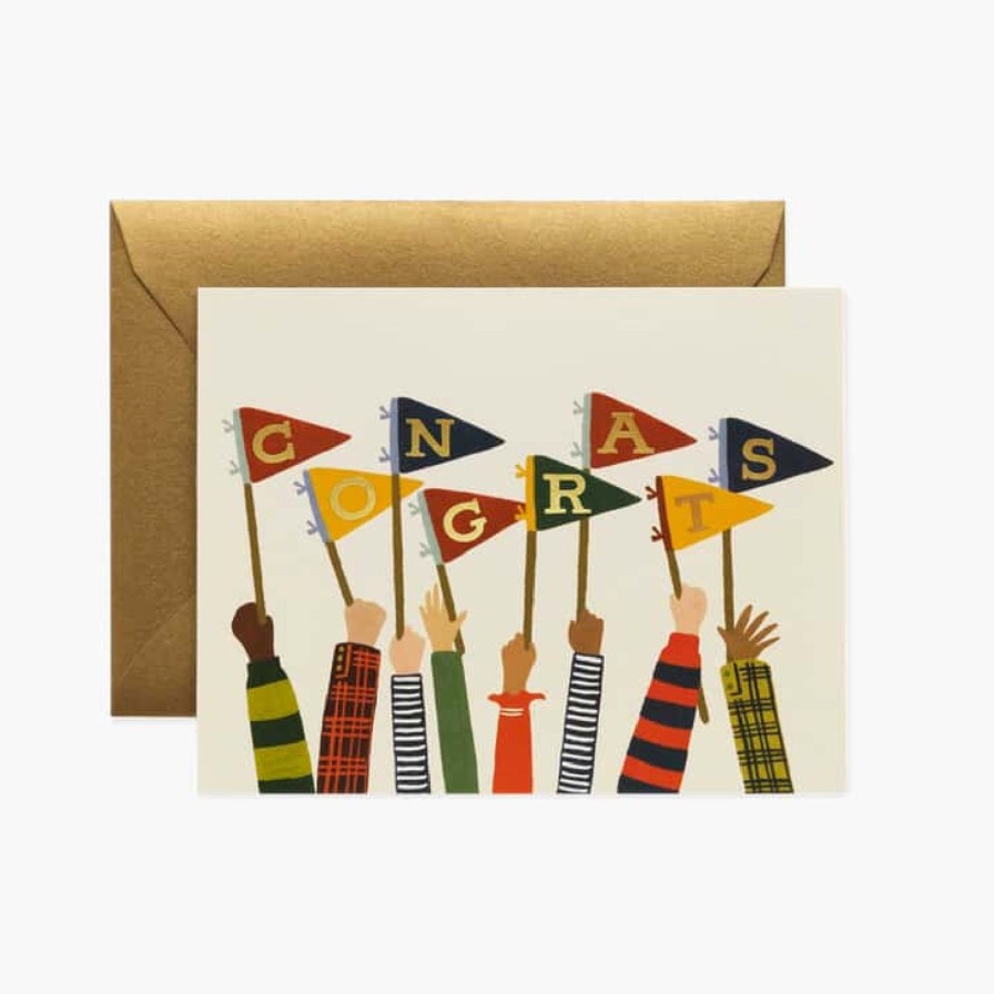 Art & Paper Rifle Paper Co. | Congrats Pennants Card