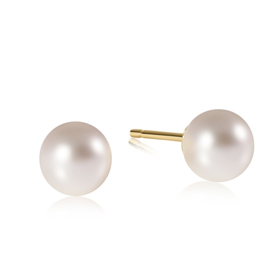 Women Enewton Earrings | Classic 10Mm Ball Stud-Pearl