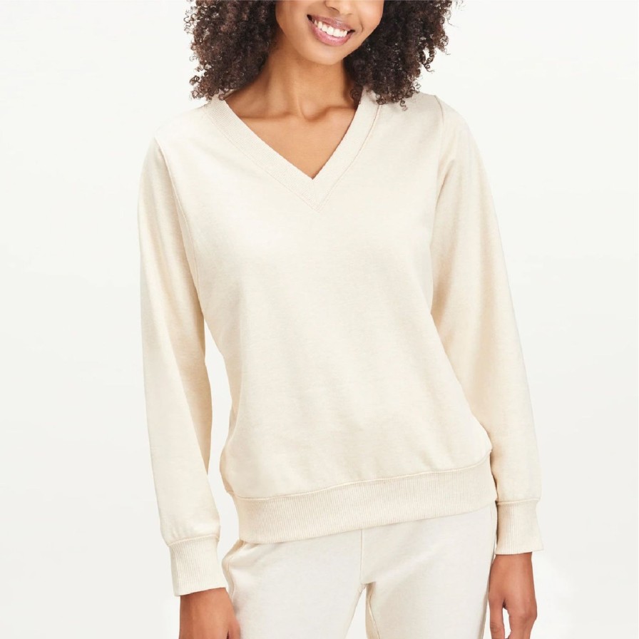 Women Splendid Tops | Botanical Dyed Long Sleeve Pullover