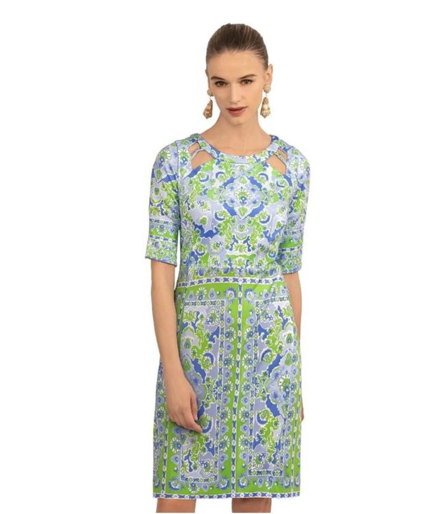 Women Gretchen Scott Dresses | Peek A Boo Dress-Green