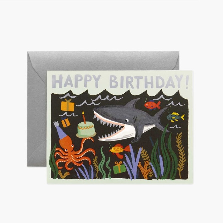 Art & Paper Rifle Paper Co. | Shark Birthday Card