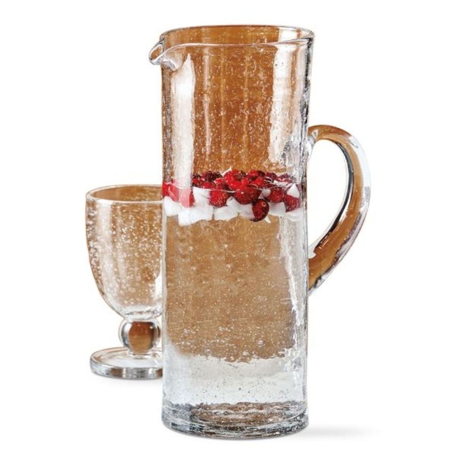 Home SYNPLE Serveware | Bubble Glass Tall Pitcher-Clear