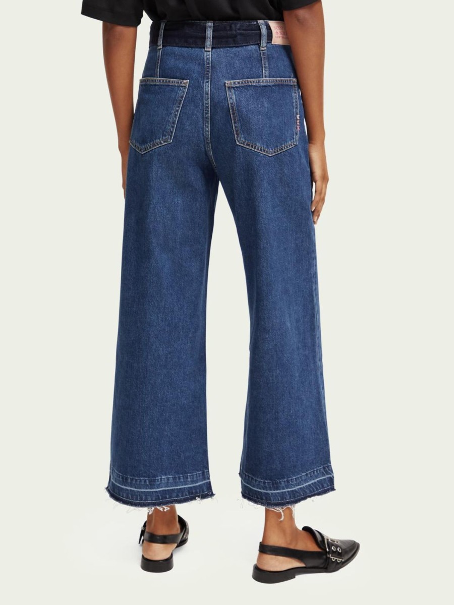 Women Scotch & Soda Bottoms | The Wave Cropped Flare Jeans