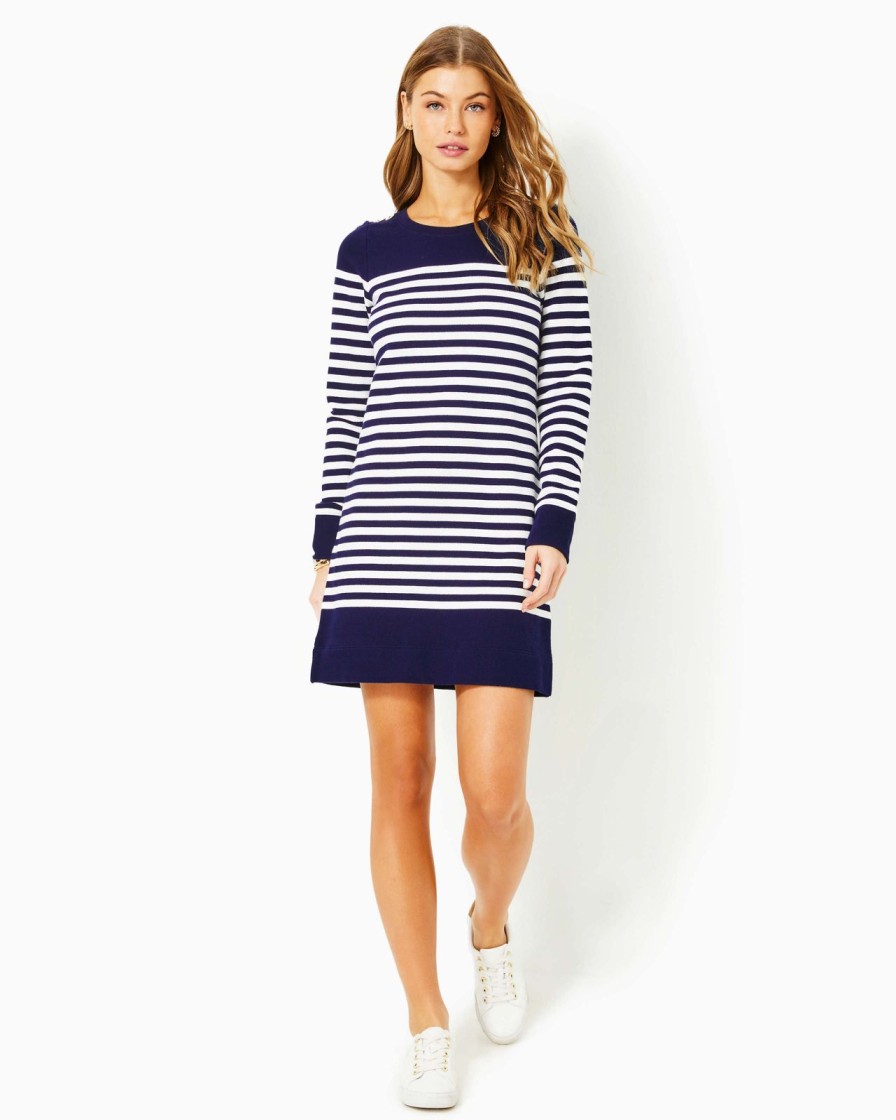 Women Lilly Pulitzer Dresses | Kenley Cotton Crew Neck Dress