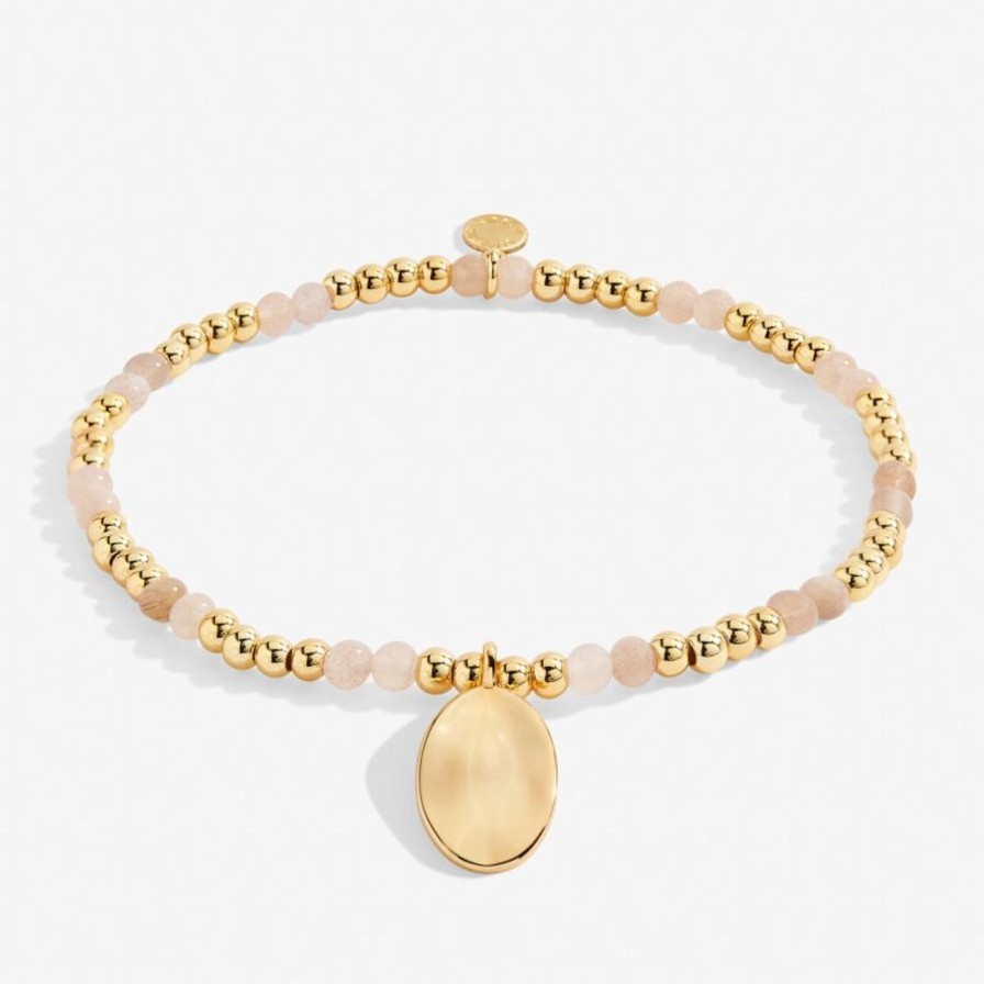 Women A Littles & Co. Bracelets | Birthstone A Little July Bracelet In Gold-Tone Plating-Sunstone