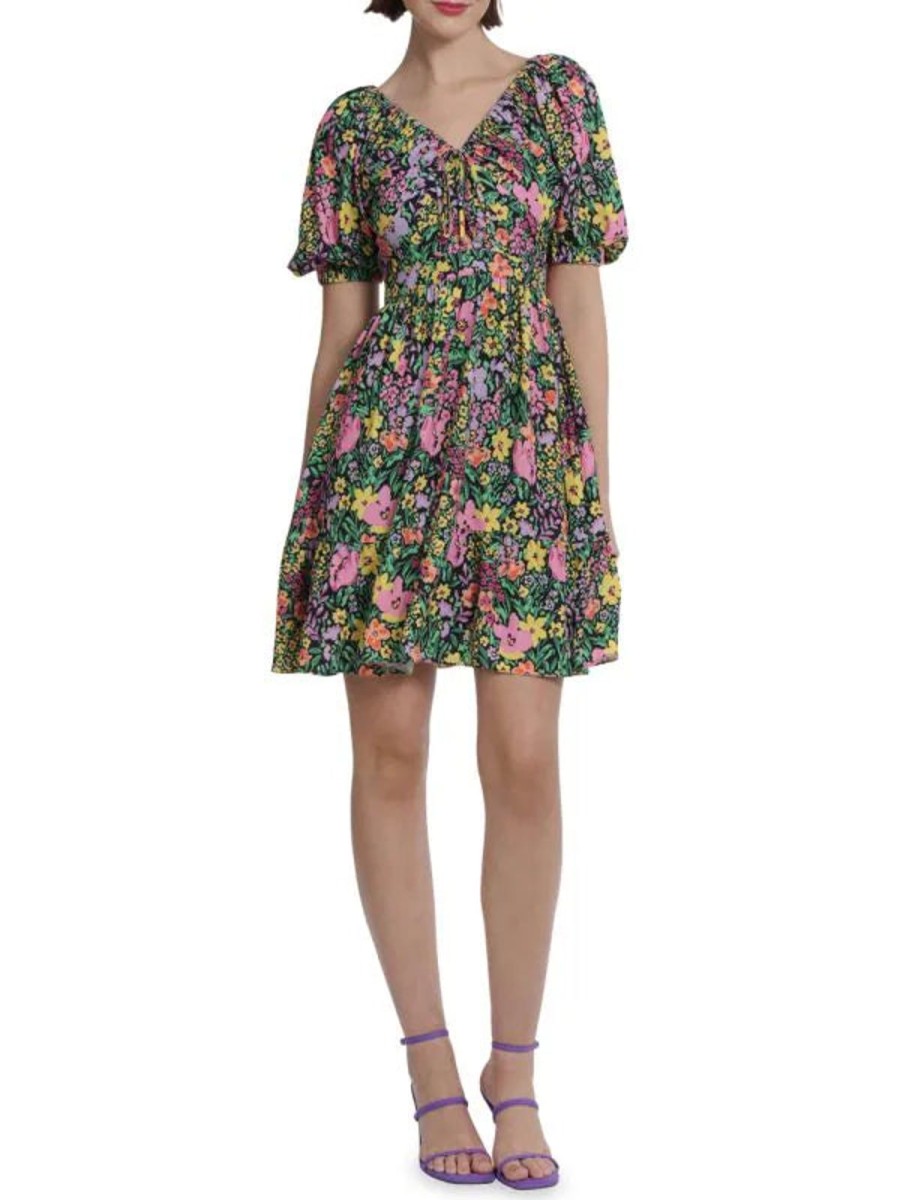 Women Donna Morgan Dresses | Floral Fit And Flare Dress