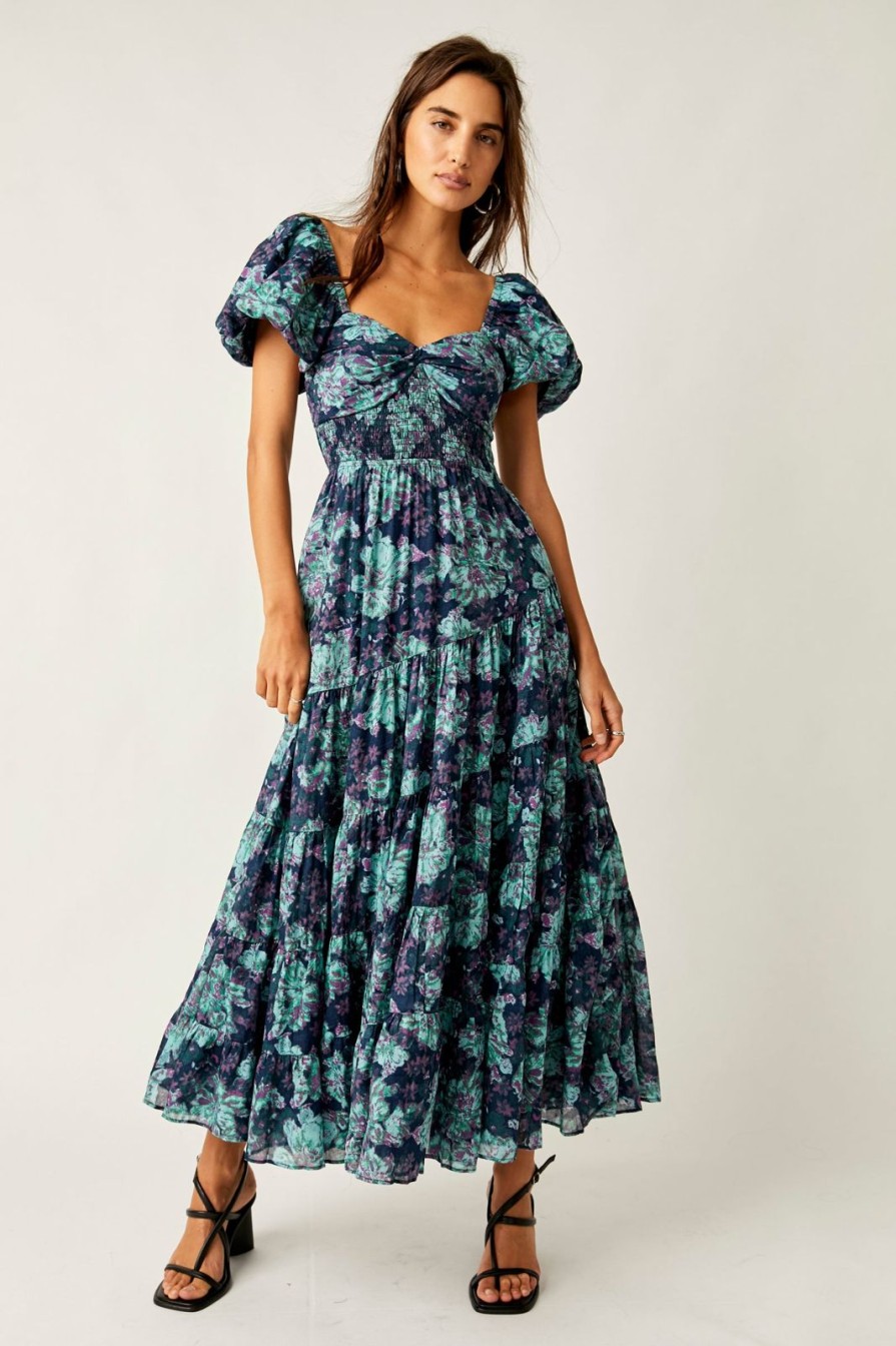 Women Free People Dresses | Short Sleeve Sundrenched Maxi