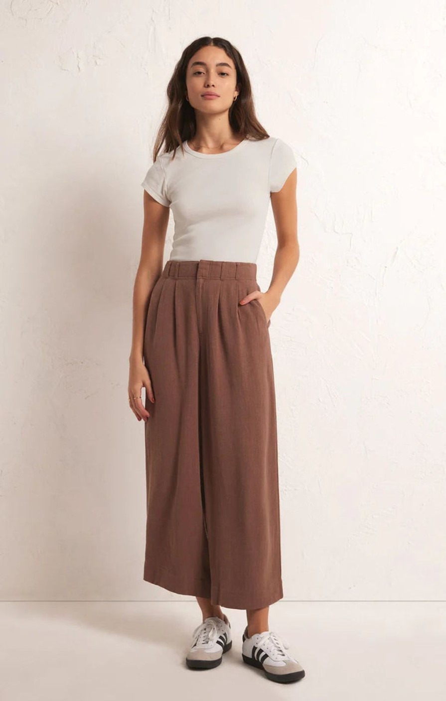 Women ZSupply Bottoms | Farah Pant-Whipped Mocha